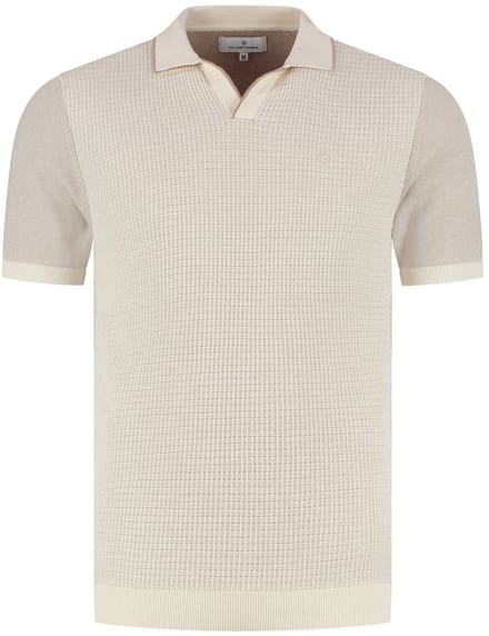 Fellows United Polo Premium Structure And Plated Front Ecru (61.3662 - 108)