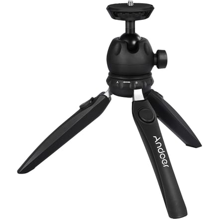 Andoer H20 Mini Tafelblad Statief Draagbare Opvouwbare Telefoon Camera Statief met Afneembare Bal