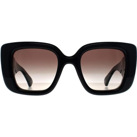Gucci Vierkant Vrouwen Glimmend Zwart Grijs Kleurverloop GG1975S