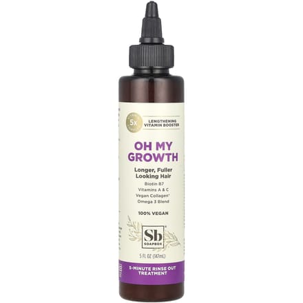 Soapbox, Oh My Growth, Lengthening Vitamin Booster, 5 fl oz (147 ml) white