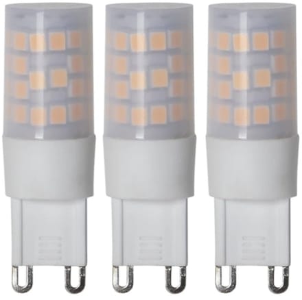 3-Pack | 3 standen - Capsule steeklampje - G9 - 4W - Extra Warm Wit - 2700K
