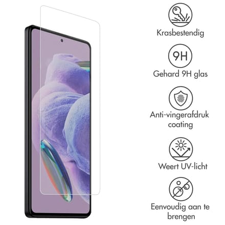 Accezz Screen Protector - Geschikt voor Xiaomi Redmi Note 12 Pro Plus - Gehard Glas Screenprotector