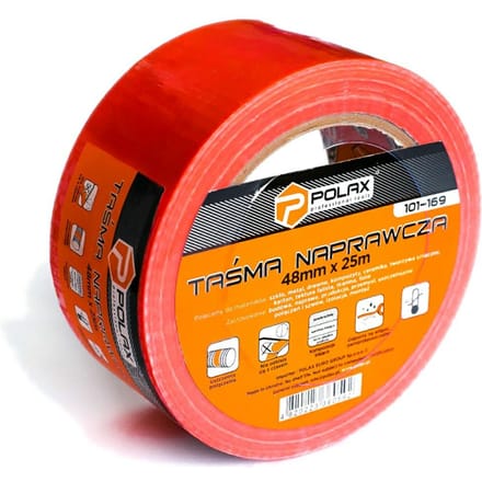 Polax - Taśma Naprawcza - 48mm x 25m - Pomarańczowa