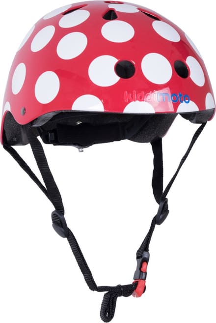 Kiddimoto helm Red Dotty Medium