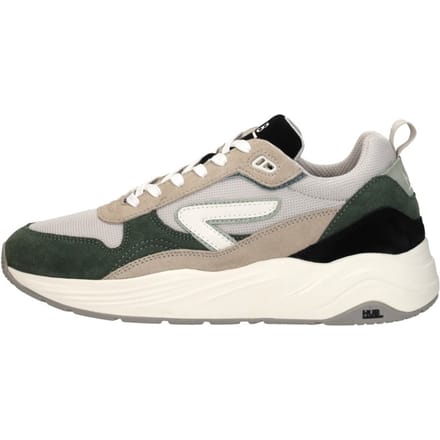Hub  Glide light bone/off white/green lage sneakers heren