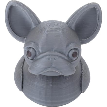Franse Bulldog Eend Auto Ornament Schattige Grappige Bulldog Auto Dashboard Decor voor Kantoor Thuis gray
