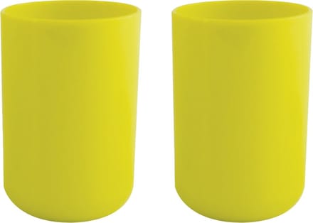 MSV Drinkbeker/limonadebeker - 4x - PS kunststof - appelgroen - 490 ml - camping bekers