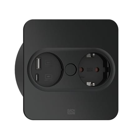 Bach Twist2 230V USB Charger Square 2m RA - 946.105 - E3MQH
