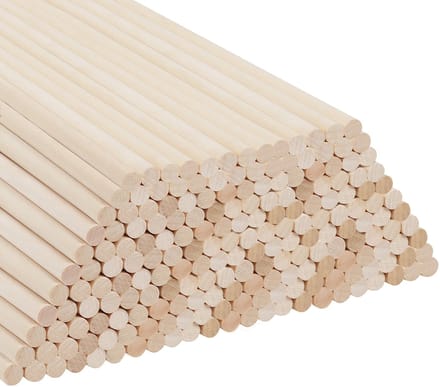 Unyqoos ® Extra Lange Onbehandelde Houten Stokjes voor Creatief Knutselen en DIY Projecten