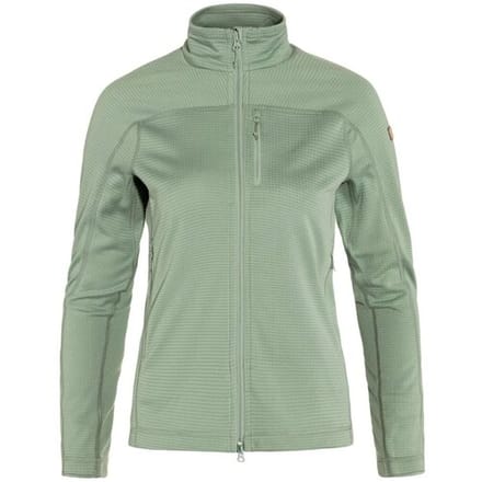 Fjällräven Abisko Lite Fleece Jacket Dames Outdoorvest - Misty Green - S