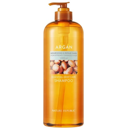 NATURE REPUBLIC Argan Essential Deep Care Shampoo Jumbo (1000 ml) orange