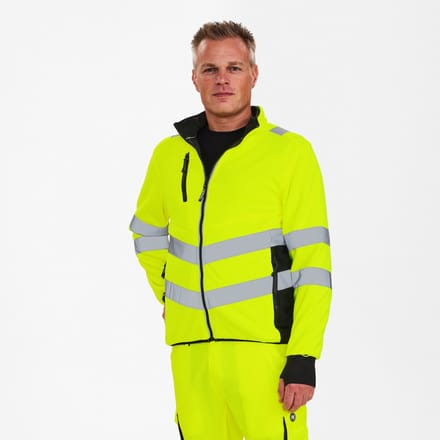 Engel Safety fleece jack 1192-236 - Hi-vis Yellow / Black - L