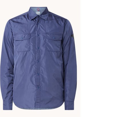 Replay Reversible jack met klepzakken - Blauw - Maat L