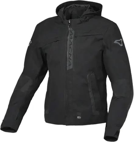 Macna Riggor Textile Waterproof Jas Zwart - Jas