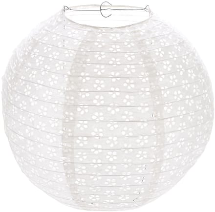 PARTYPRO - Vintage witte kanten lampion 35 cm Japans