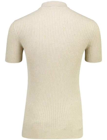 Born With Appetite poloshirt korte mouw beige