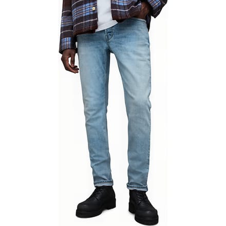 AllSaints Rex Light Indigo Größe: W28L32 | Slim Jeans Outlet | Herren | Blau