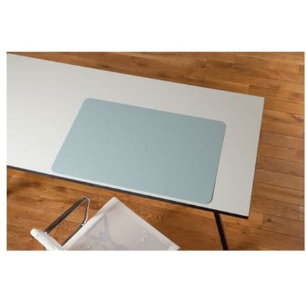Bureau onderlegger - Soft Aqua - 90 x 60 cm - antislip