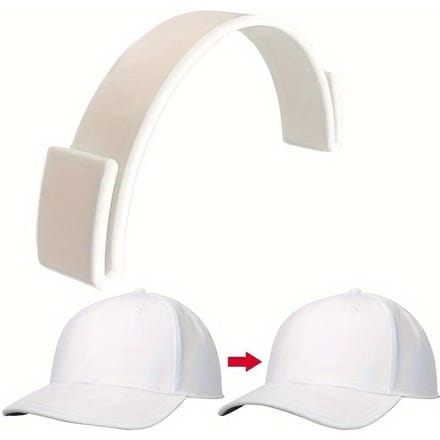 Draagbare Plastic Hoedvormer en Randbuigtool, Herbruikbare Hoedbuiger met Pulpreducerende Tape, Ideaal Hoedaccessoire white