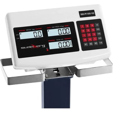 Steinberg Systems Platformweegschaal - 600 kg / 0,1 kg - 40 x 30 cm - verplaatsbaar - LCD 10030118