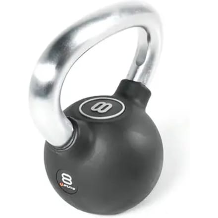 Olive Rubber 24kg Kettlebell Zwart 24 kg