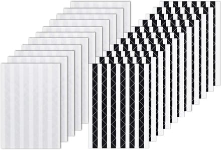 Hoekstickers voor Scrapbooking - Zelfklevend - 2244 Stuks - Zwart & Helder