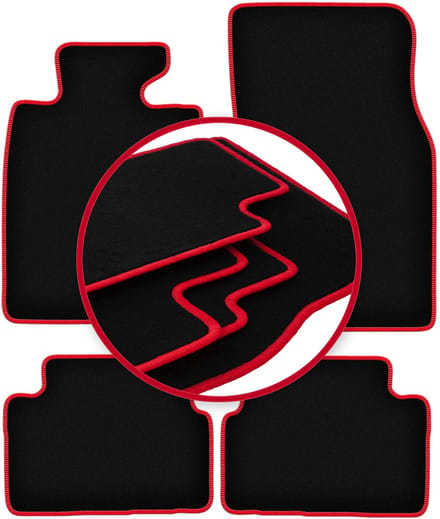 CARLUX-RED automatten voor: Mini Clubman R55 hatchback (2006-)
