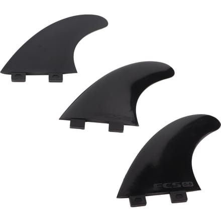 3-delige set Duurzame G5 Surfplankvin Surfplanken Accessoire Waterafleiding Links Midden Rechts Zwart black