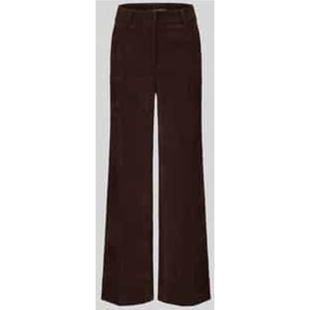 Regular fit corduroy broek met aangezette zakken model 'AMELIE'
