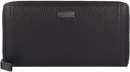 bugatti Portemonnee Ladies Long Zip Wallet Black Zwart