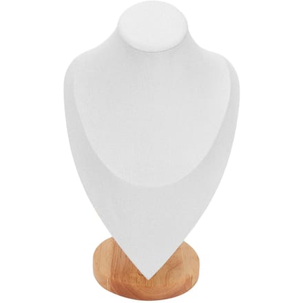 Porte-buste collier anti-rayures base stable chaîne présentoir à bijoux pour vitrine de magasin maison blanc