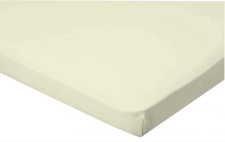 Senzatione katoen satijn Hoeslaken Topper Ecru - 200x220+15