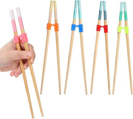 5 Paar Plastic Eetstokjes voor Beginners en Ouderen, Ideaal voor Thuis en Restaurants