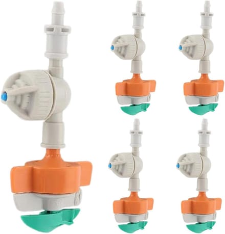 Draaibare Watersproeier - Gazon Besproeier - Tuin Hydrateren - 360 Graden Dekking - 5 Stuks - Groen