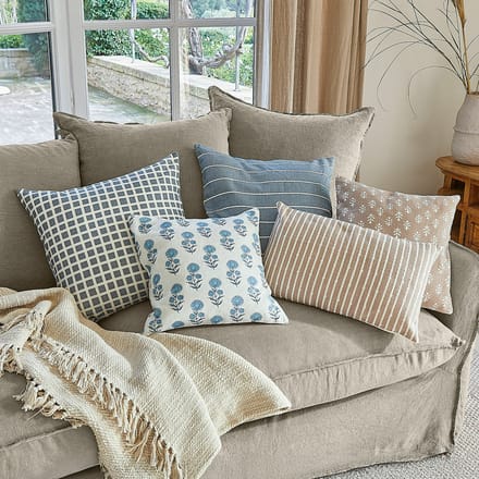 LOBERON Kussenhoes set van 5 Xantelle bont