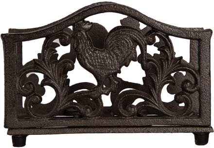 Clayre & Eef Servettenhouder 17x6x12 cm Bruin Metaal