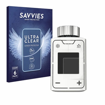 Savvies - Screenprotector voor AVM FRITZ!DECT 302 - Folie Beschermfolie transparant 6 Stuks