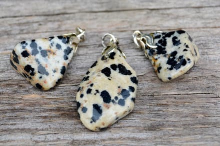 Edelsteen Jaspis dalmatiër hanger