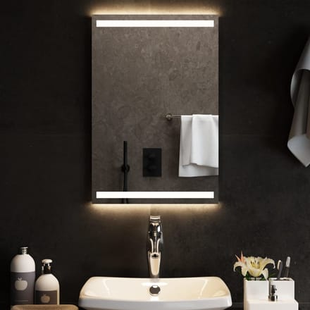 vidaXL - Badkamerspiegel - LED - 40x60 - cm