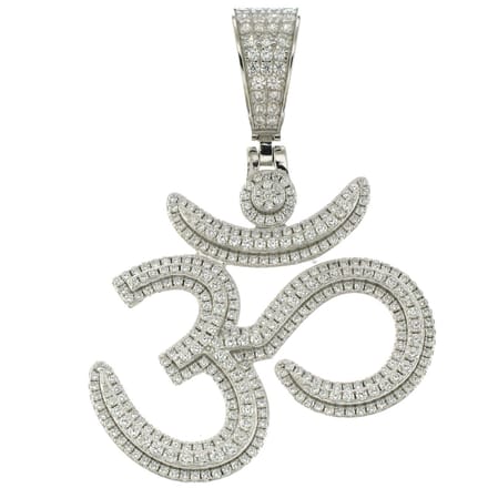 Juwelier Zwartevalk ZILVEREN (GERHODINEERD) OHM HANGER 24.201