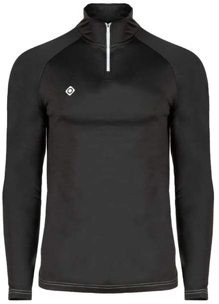 Izas Isar M Fleece Met Halve Rits Zwart L Man