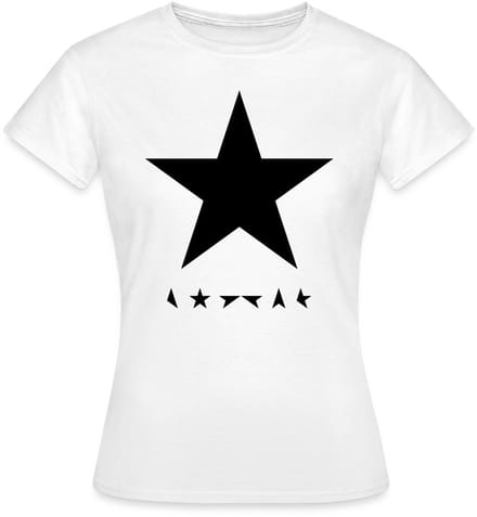 David Bowie Blackstar Album Cover T-Shirt Dames