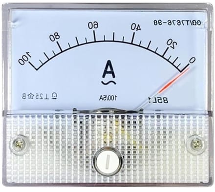 AC Ampèremeter - Stroommeter Pointer - Spanning Meten - CT Functionaliteit - 56 x 64 mm - Wit