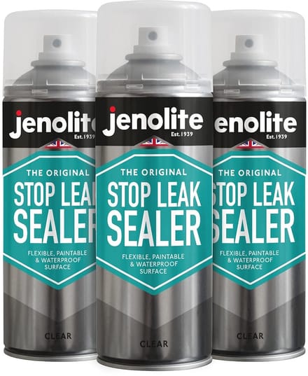 Lekdichtingsspray - Waterdichte Sealer - Dakgoot Reparatie - Directe Lekkage Stop - 3x400ml - Transparant
