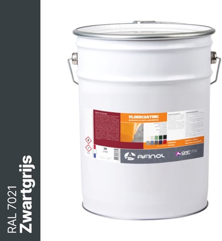 Afinol Vloercoating Zwartgrijs (RAL 7021) 20 liter