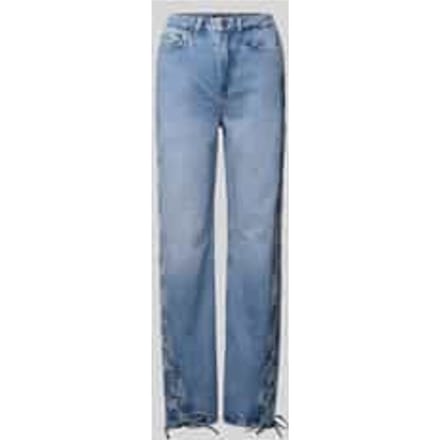 Straight fit Jeans van Katoen