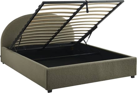 sweeek - Bed met lattenbodem en hoofdeinde, b216,5 x d174 x h102cm