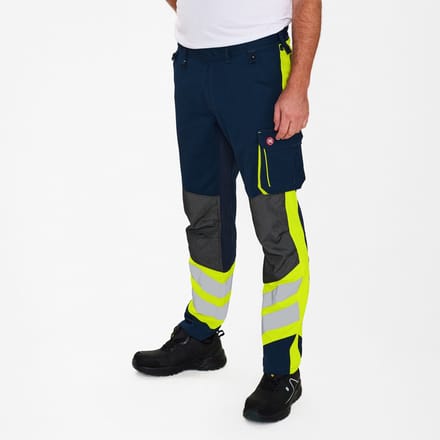 Engel Cargo werkbroek 2870-217 - Blue Ink / Hi-vis Yellow - 110
