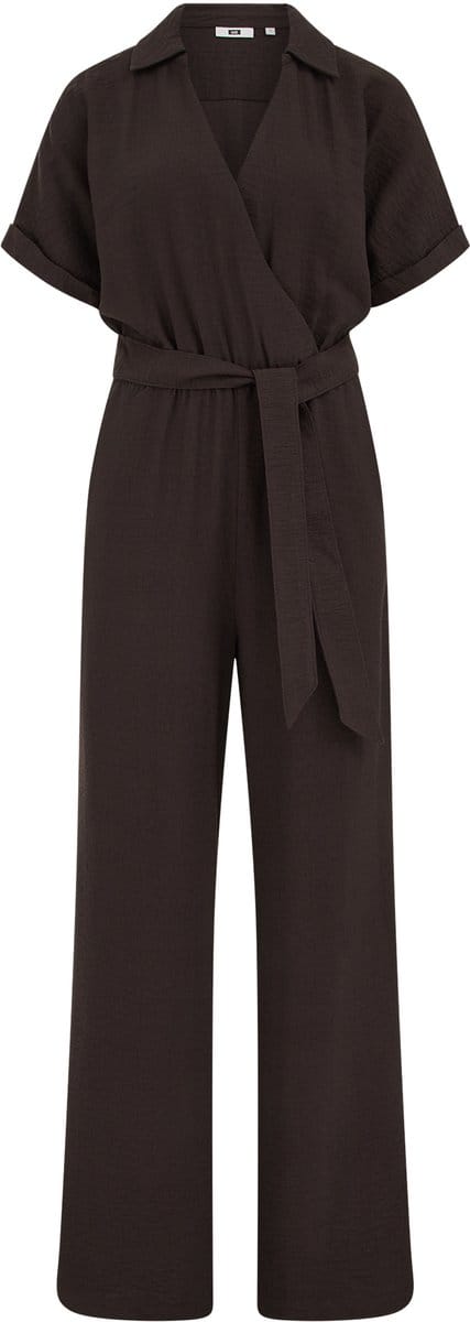 WE Fashion Dames jumpsuit met strikceintuur