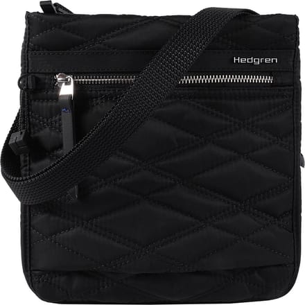 Hedgren Schoudertas Inner City Leonce Small Vertical Crossover RFID New Quilt Black Zwart